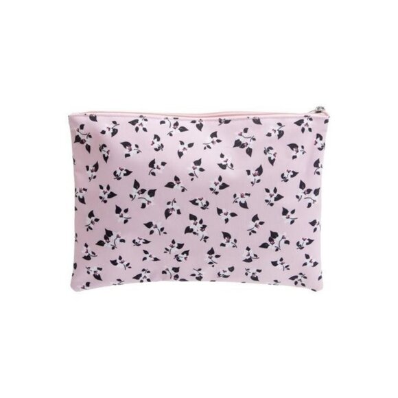 Kate Spade New York Floral Print Pink Zippered Pouch - Picture 2 of 4